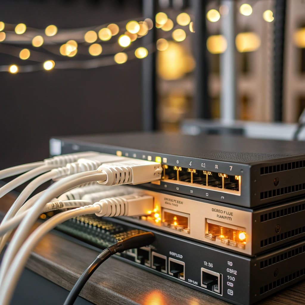 Redes y conectividad: routers, switches, cableado estructurado, puntos de acceso - OFYTEC